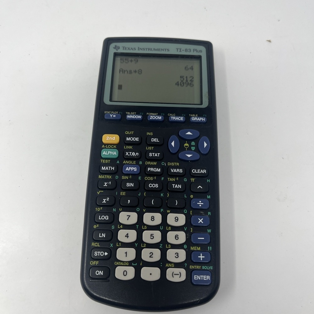TI-83 Plus Texas Instruments Plus Graphing Calculator Tested School